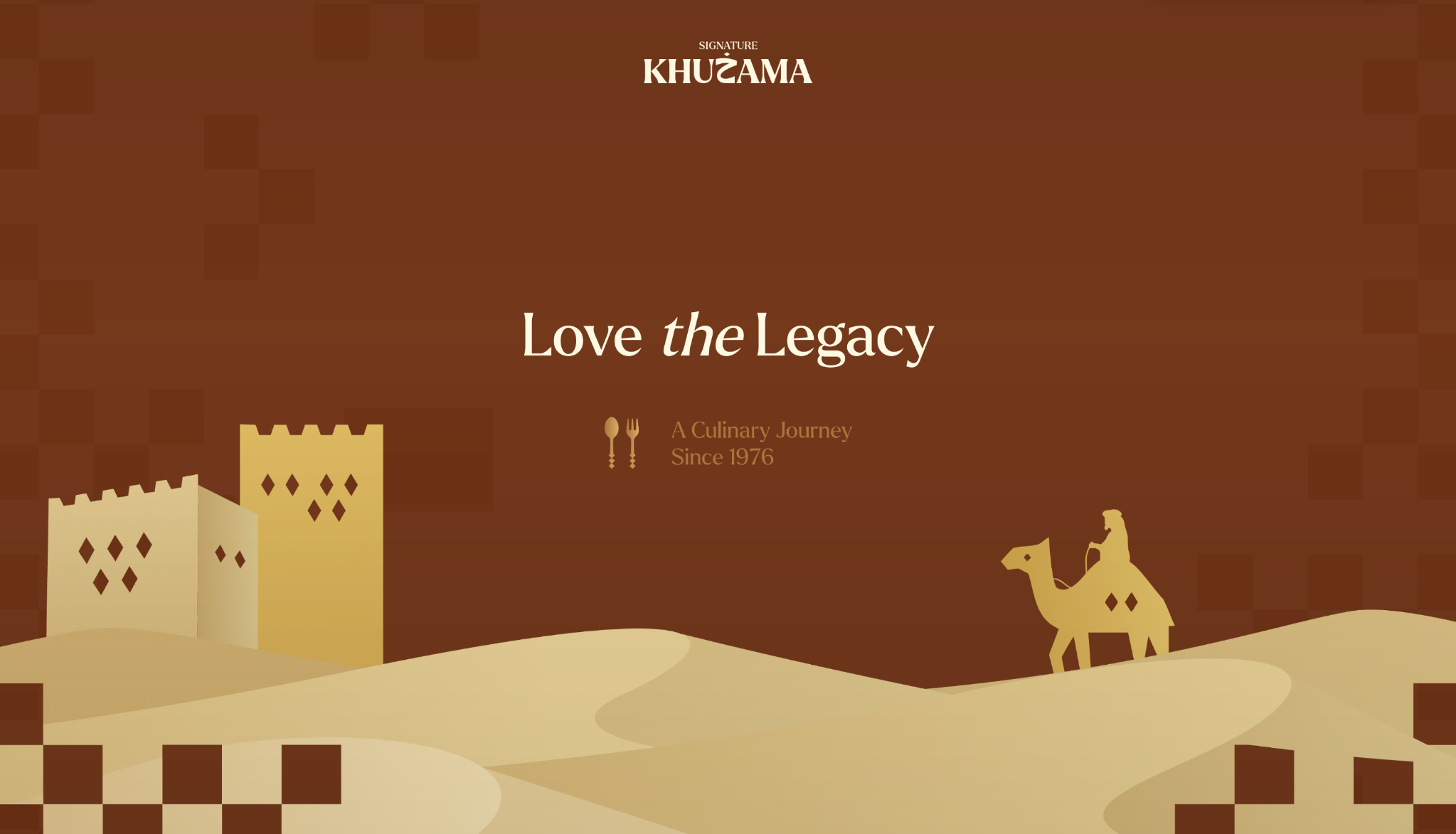 Khuzama desktop homepage hero